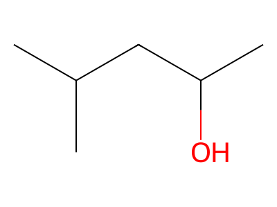 4-methyl-2-pentanol Structure
