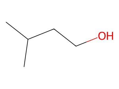 3-methyl-1-butanol Structure