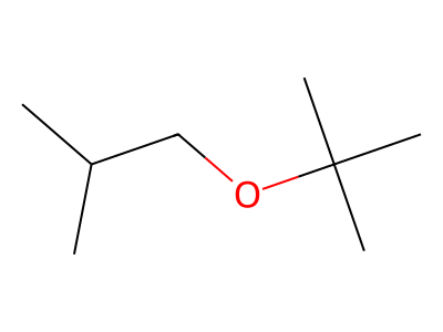 ISOBUTYL-tert-BUTYL ETHER Structure