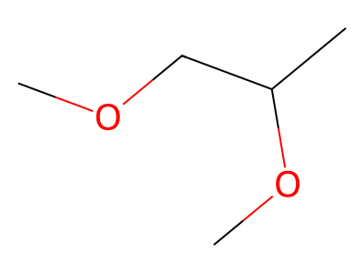 1,2-dimethoxypropane Structure