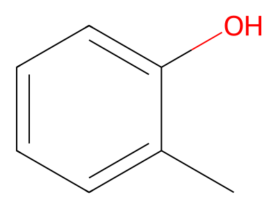 o-Cresol Structure