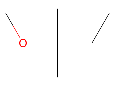 Tert-Amyl methyl ether Structure