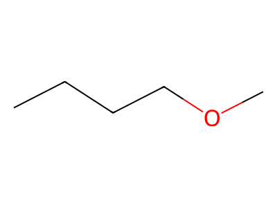methyl butyl ether Structure