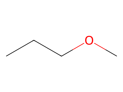 methyl propyl ether Structure